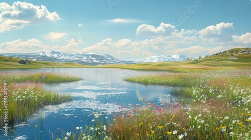 Summer day at the tundra 