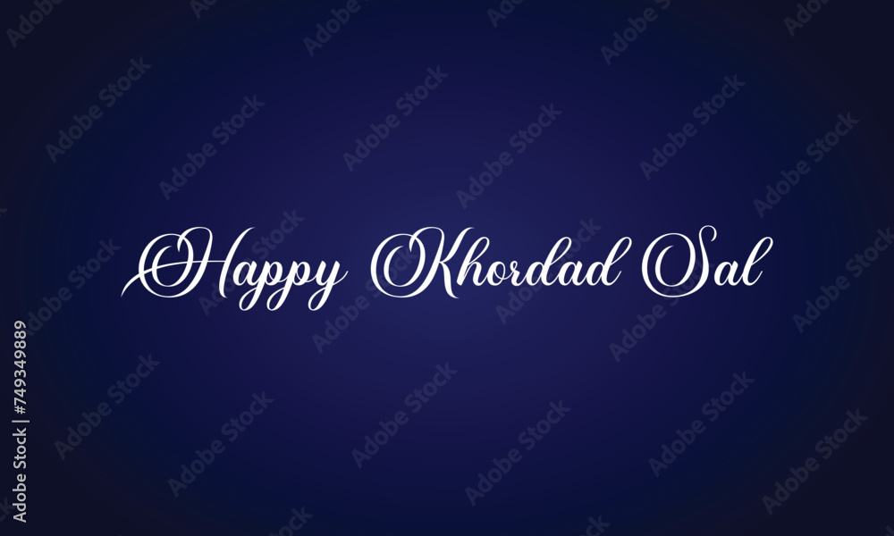 Happy Khordad Sal Stylish Text Colorful Background  Design