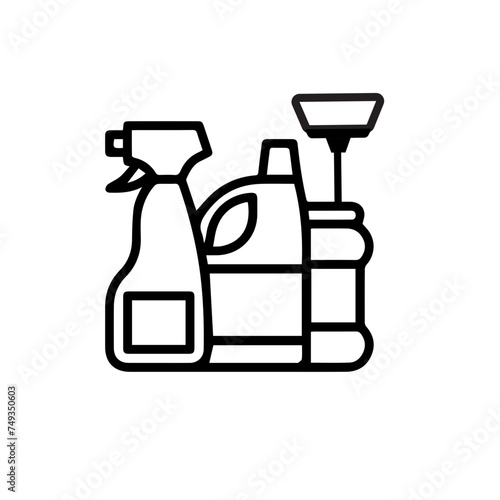 Detergent Line Icon, Outline Vector Symbol Illustration.