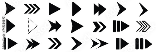 Free Download Arrows set of 21 black icons. Arrow icon. Arrow vector collection. Arrow. Cursor. Modern simple arrows. Vector illustration. EPS FILE 6. - GFXLoad