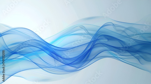 Wave vector element with abstract blue lines for website banner and brochure curve flow motion illustration modern background design,Abstract Waves Isolated on White Background 
