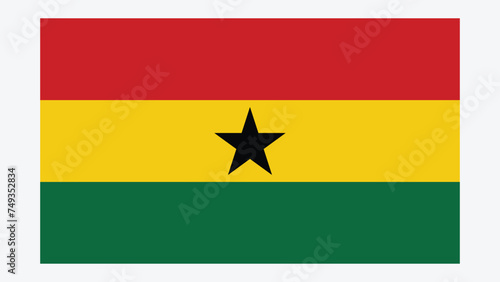 GHANA Flag with Original color