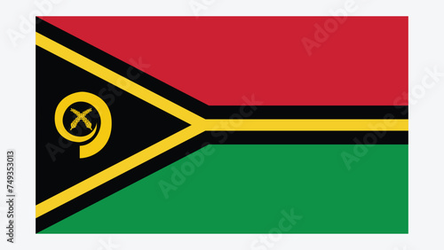 VANUATU Flag with Original color
