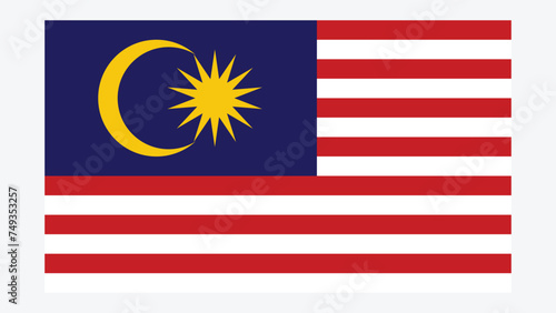 MALAYSIA Flag with Original color photo