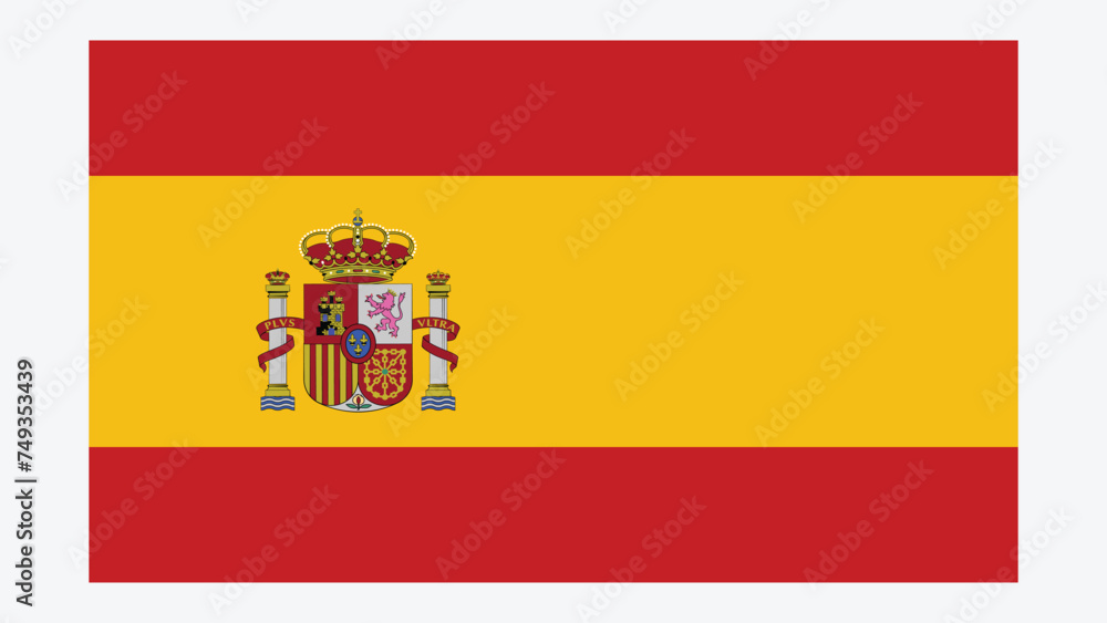 Obraz premium SPAIN Flag with Original color