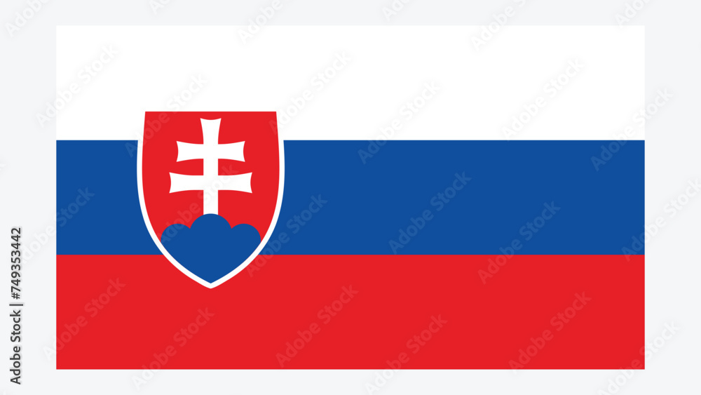 SLOVAKIA Flag with Original color