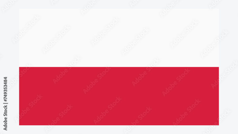 POLAND Flag with Original color
