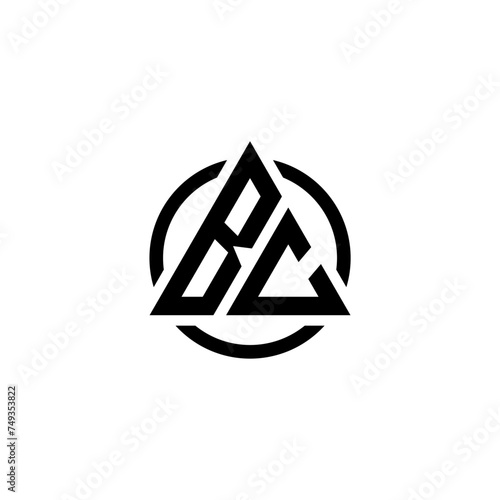 the initials bc are modern and elegant