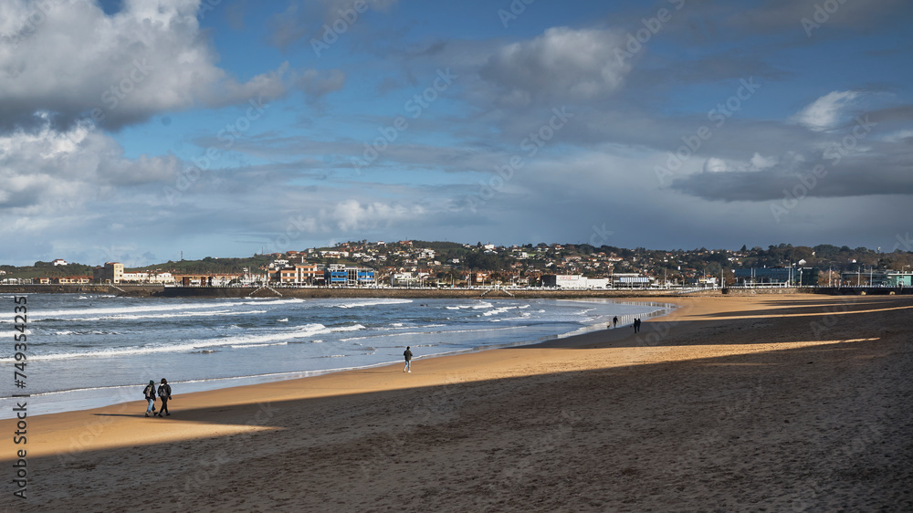 Playa de la ciudad de Gijón. Playa de la ciudad de Gijón.