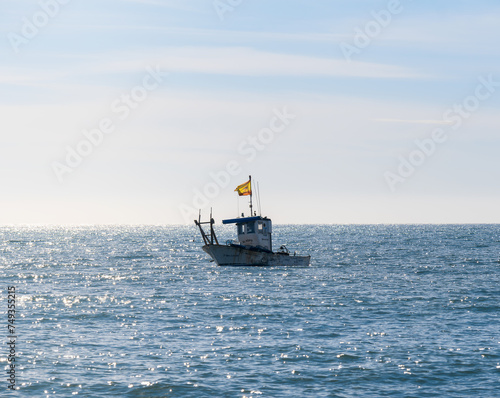 Traditional fishing boat in the Mediterranean © Rafael