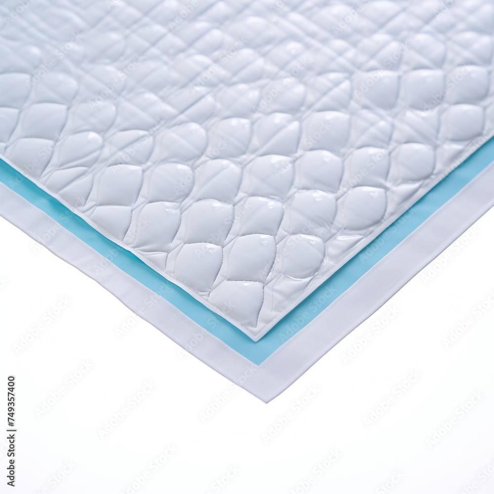 Fototapeta premium Incontinence pads, white background сreated with Generative Ai
