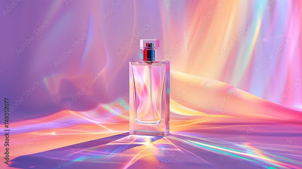 Empty decorative perfume container. Generative AI Empty decorative perfume container. Generative AI