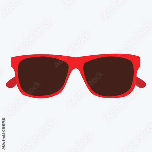Sunglasses icon isolated on white background. Vector illustration. colorful sunglasses icon. Stylish and fashionable accessory to protect eyes from sun. Cartoon flat vector illustration. EPS FILE 14.