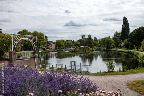 Rose Garden with Pond at Uetersen photo