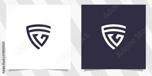 letter fg gf logo design