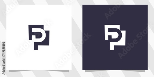 letter pd dp logo design