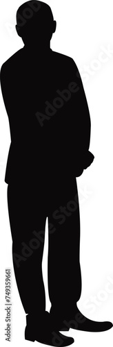 a man body silhouette vector