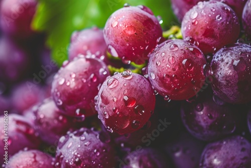 Wallpaper Mural Close-up of grapes with water drops Torontodigital.ca
