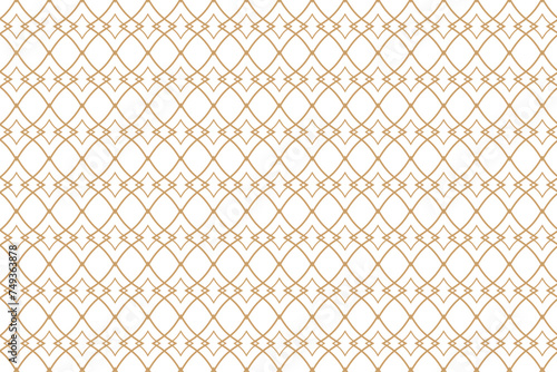 Seamless pattern with thin curl lines, branches and scrolls. Monochrome abstract floral pattern.