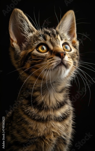 close up portrait of a cat