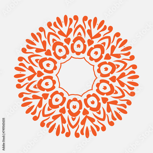 lace pattern ornaments floral vector