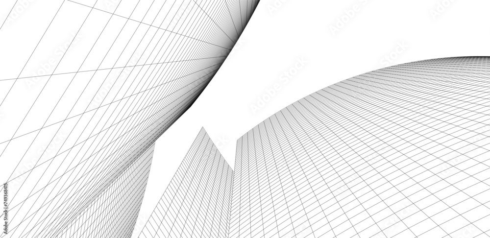 Fototapeta premium Abstract architectural background