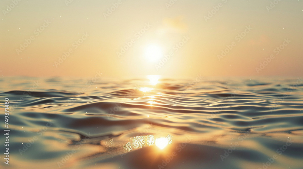 Tranquil Ripples on Water Surface