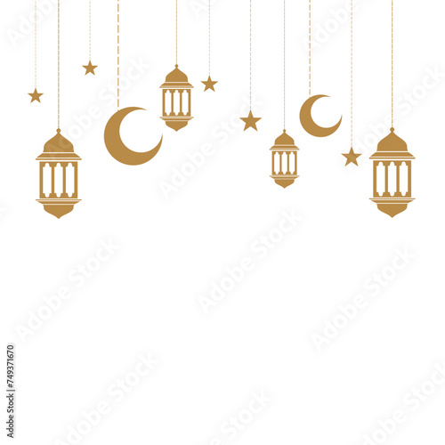 Ramadan kareem lamp lantern. Islamic Lanterns Hanging Decoration photo