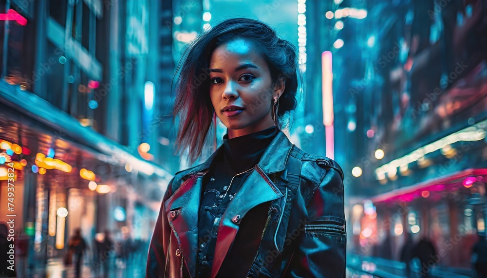 woman in a city woman in a city