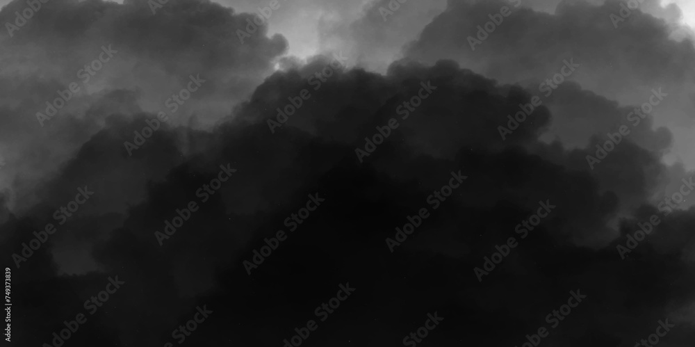 Modern Dark and Dramatic Storm Clouds Area Background. Storm background with gray clouds. Isolated white fog on the black background, smoky effect for photos and artworks. Overlay for photos. Modern Dark and Dramatic Storm Clouds Area Background. Storm background with gray clouds. Isolated white fog on the black background, smoky effect for photos and artworks. Overlay for photos.