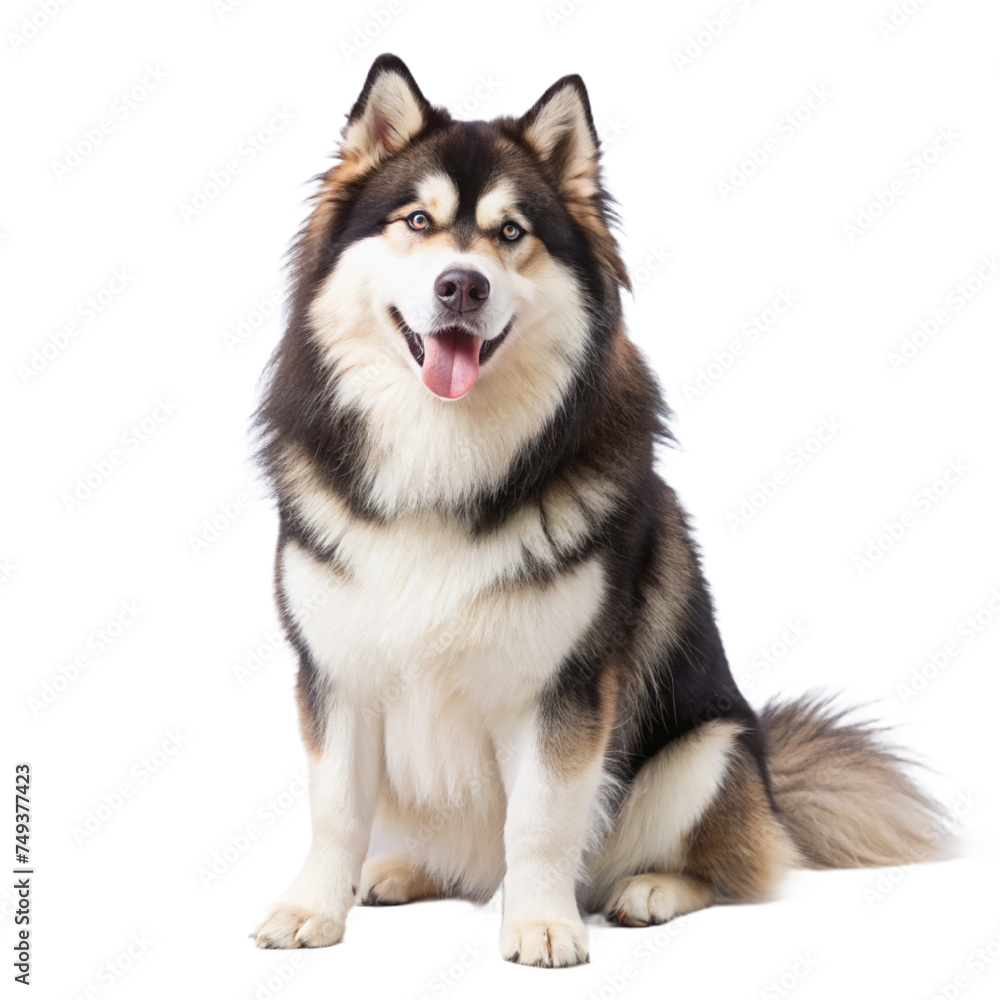 dog isolated white background