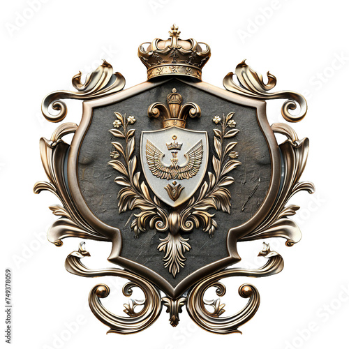 Coat of Arms  transparent background  isolated image  generative AI