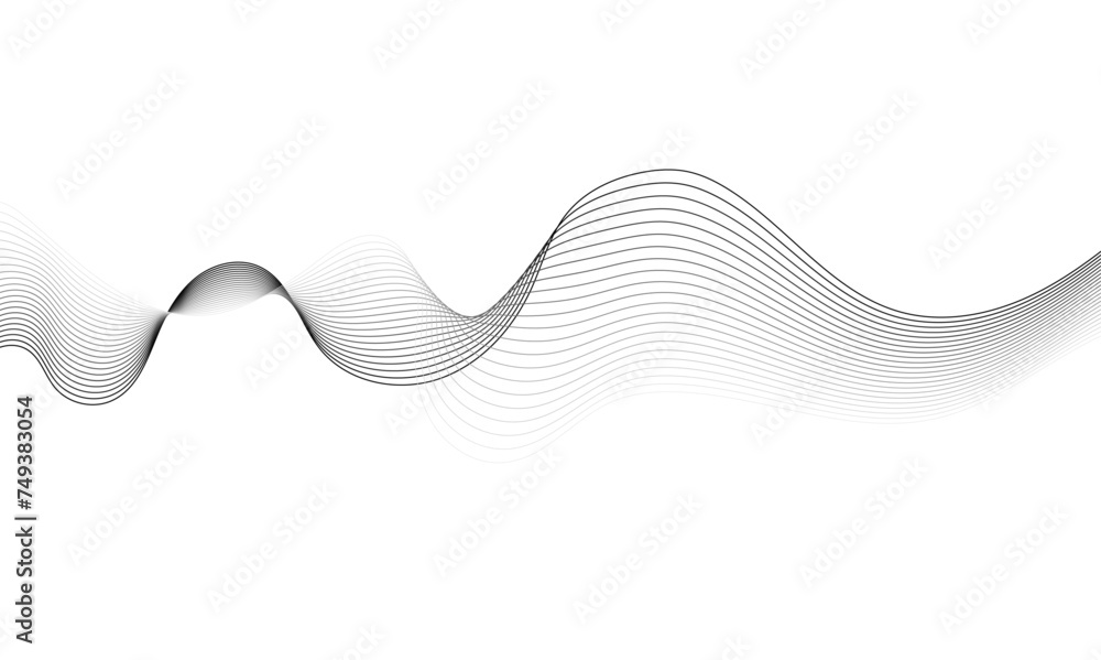 Wave business curve lines on transparent background. Abstract wavy ocean line and future technology, business, voice, sound, music, poster, banner background. Wave business curve lines on transparent background. Abstract wavy ocean line and future technology, business, voice, sound, music, poster, banner background.