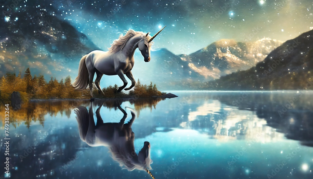 unicorn by the lake