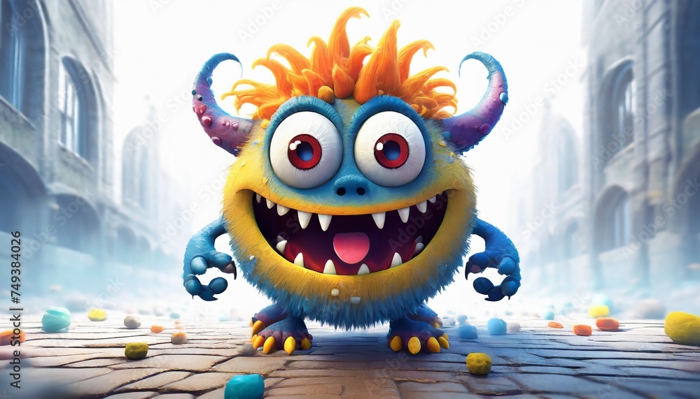 Fototapeta premium monster cartoon