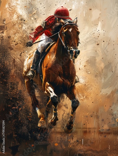 Horse raciing Jockey--images-drawing-photo-sketch-painting