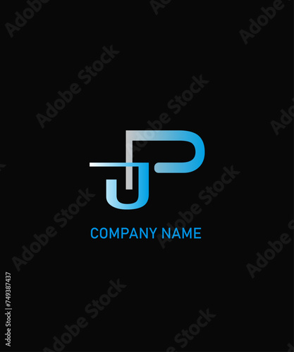 PJ Letter Logo Design. Unique Attractive Creative Modern Initial PJ Letter Icon Logo