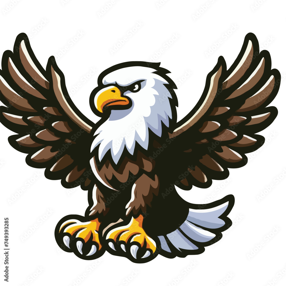 Obraz premium cute eagle vactor