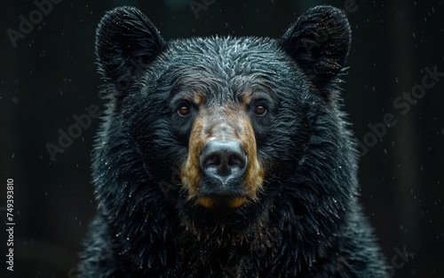 Black bear portrait