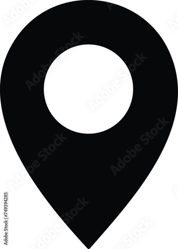Map pin place marker. Modern map marker. Pinpoint. Location pin icon. Map marker pointer icon. GPS location symbol. Flat style vector