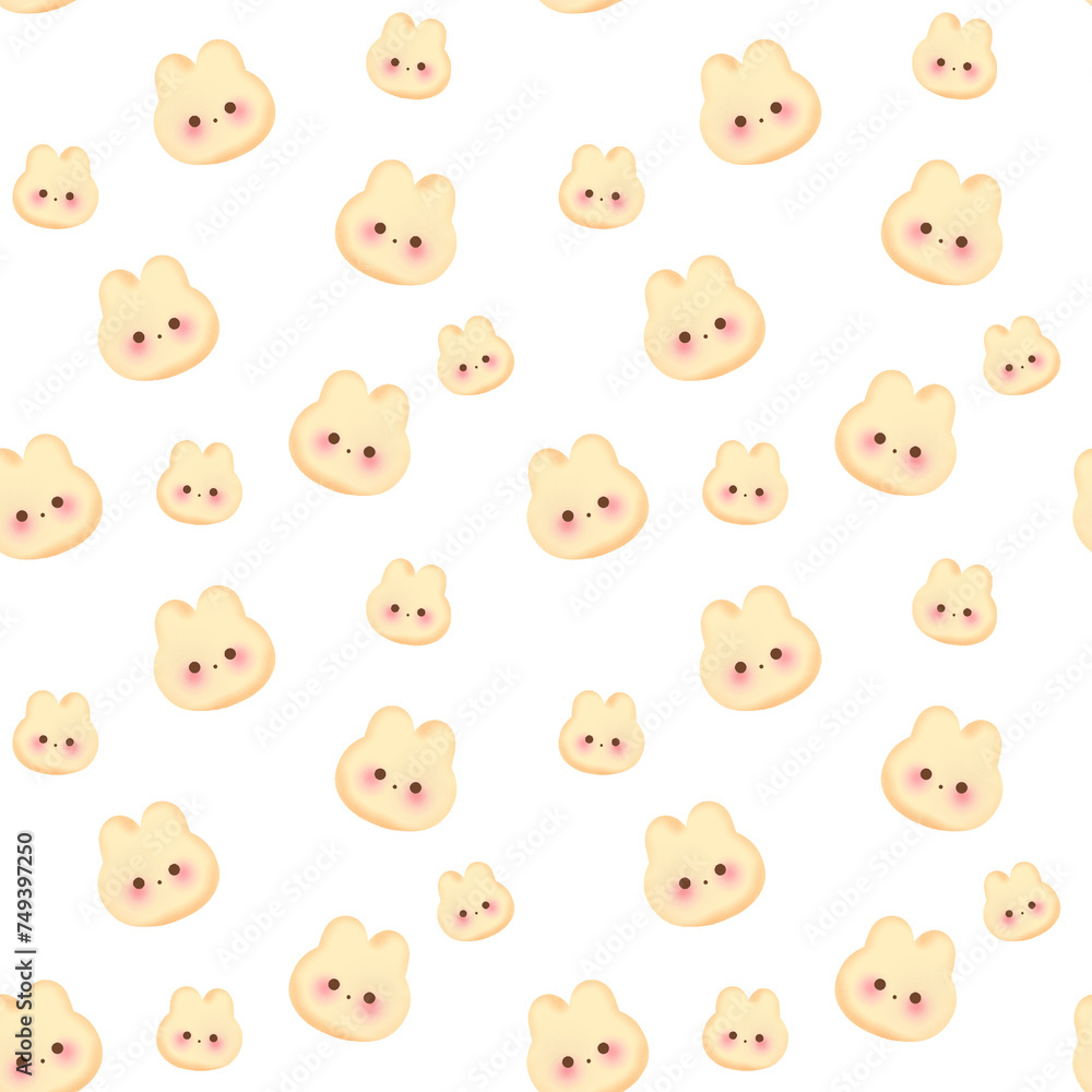 Cute bunny seamless pattern tranparent background Cute bunny seamless pattern tranparent background