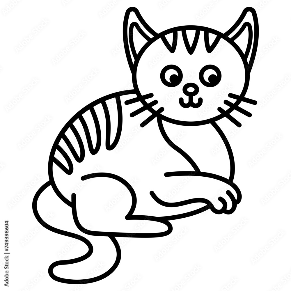 Obraz premium cat animal icon