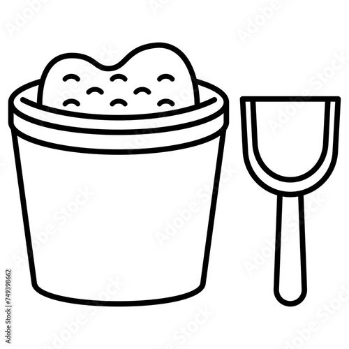 sandbox and spade icon