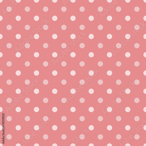 Small peach polka dot seamless pattern background