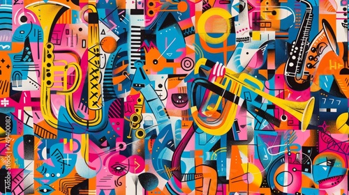 Jazz Rhythms: Abstract Musical Melody
