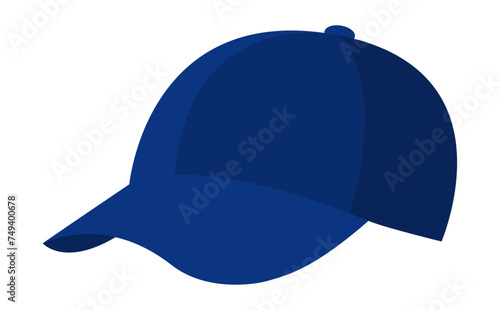 青いキャップ帽子のベクターイラスト
