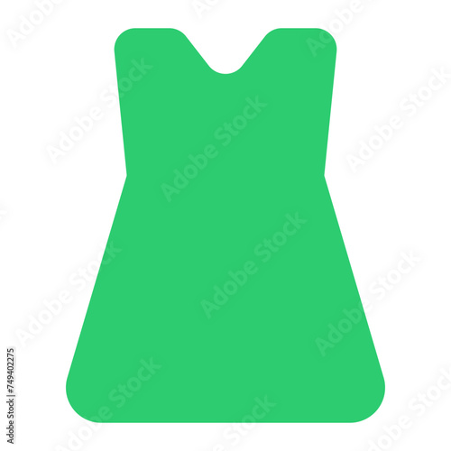 This is the dress icon from the Shopping icon collection with an Color style