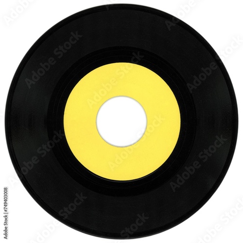 vinyl record isolated over white