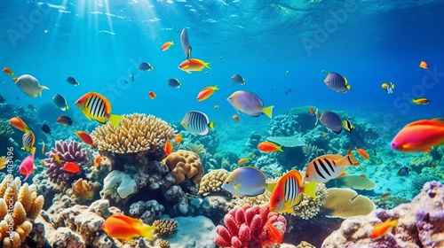 Underwater world. Coral fishes of Red sea. Egypt © Elchin Abilov