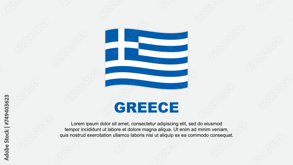 Greece Flag Abstract Background Design Template. Greece Independence Day Banner Social Media Vector Illustration. Greece Background Greece Flag Abstract Background Design Template. Greece Independence Day Banner Social Media Vector Illustration. Greece Background